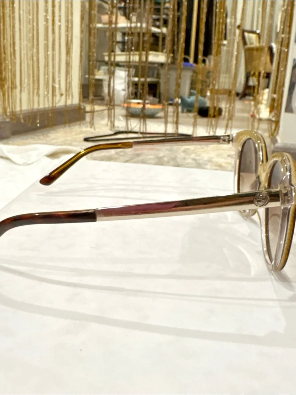 Gucci Tortoiseshell Round Sunglasses - Brown Gradient